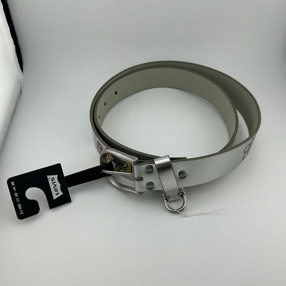 Brand New Levi’s Go Easy on your beautiful self leather belt sz 40 - Picture 2 of 4